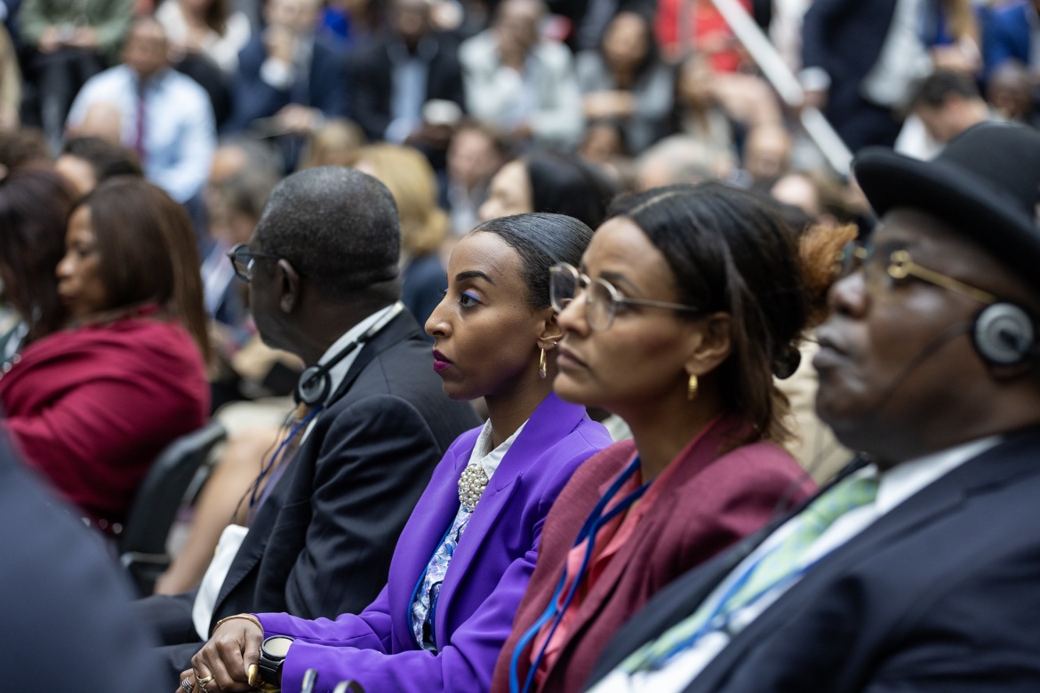  Participants in a session during the 2024 IMF/World Bank Group Annual Meetings. Credit: Simone McCourtie/World Bank