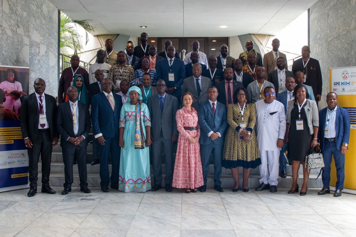 Group photo taken during the sub-regional EMIS workshop organized by the KIX Africa 21 Hub and the African Union