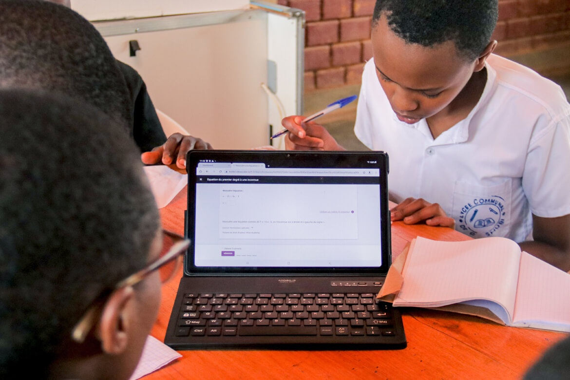 Chanceline Niyera, Grade 8B student at Bumwe Basic School in Burundi